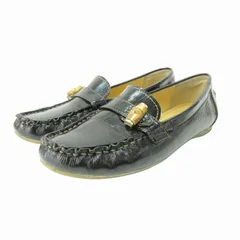 マッキントッシュフィロソフィー MACKINTOSH PHILOSOPHY ドライビングシューズ パンプス フラット バンブー 23.0cm 黒 ブラック /HO