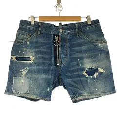 ディースクエアード DSQUARED2 ダメージ加工 デニムショーツ メンズ  48