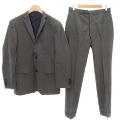 バーバリーブラックレーベル BURBERRY BLACK LABEL セットアップ スーツ ジャケット 総裏地 シングル パンツ 40 グレー 秋冬 /AE
