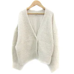 ミスティック mystic カーディガン ミドル丈 Vネック F ベージュ /YM42