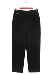 【お得なクーポン配布中!】 90s ローレン ラルフローレン ベロア パンツ レディース 12 M 程/ オールド ポロ 5ポケット テーパード ノータック スラックス 黒 きれいめ
