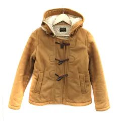 チャオパニック CIAOPANIC フェイクムートンダッフルコート ショート丈 フード付き F ベージュ /SM44