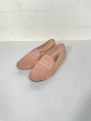37 5 TOD'S トッズ ゴンミーニ スウェード ペニー ドライヴ ローファー シューズ