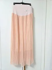 マタニティ服 ロング プリーツ スカート freeサイズ