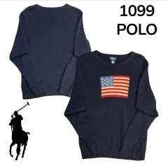 ポロ ラルフローレン 星条旗 ニット レディース XL