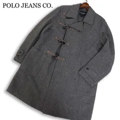 POLO JEANS CO. Ralph Lauren ラルフローレン 秋冬 メルトン ウール ダッフル コート Sz.M　メンズ グレー