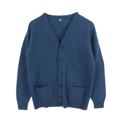 ユニクロ (MEN - L) ウール100% ニットカーディガン