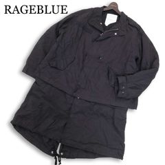 en6 RAGEBLUE ヒョウ柄 レオパードパーカー ダウンベスト メンズL