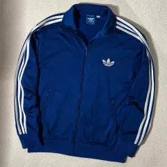 アディダス 旧ファイヤーバード 海外モデル ブルー 白・青 ジャージ