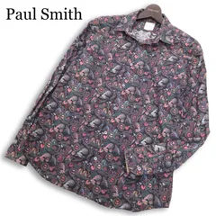 Paul Smith ポールスミス メインライン 【Psychedelic Sun】 サイケデリック サン プリント総柄 長袖 シャツ Sz.L　メンズ