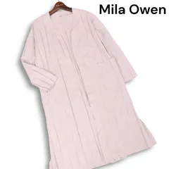 Mila Owen ミラオーウェン 通年 プリーツ♪ ロング ニット カーディガン ガウン Sz.0　レディース