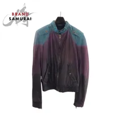 ほぼ未使用 グッチ シングル ライダース レザージャケット 牛革 バイカラー L 2026年最新】GUCCI メンズ シングルライダースの人気アイテム - メルカリ