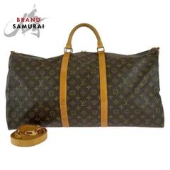 ルイヴィトン モノグラム キーポル バンドリエール60 ブラウン PVC/レザー M41412 ボストンバッグ ショルダーバッグ 2way 503242【中古】