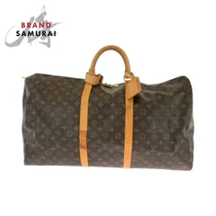 LOUIS VUITTON ルイヴィトン モノグラム キーポル60 男女兼用 ブラウン ゴールド金具 PVC M41422 ボストンバッグ ハンドバッグ 503510【中古】