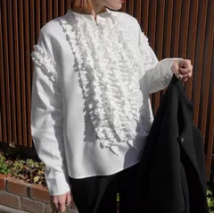 フロントフリルブラウス　sono アメノチハレ　Mプルミエ　ユナイテッドアローズ　ohga maronenonfee HIAND アンミヌ　トレフルプラスワン　naige 好きに