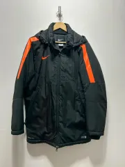 メンズ ダウン NIKE STORM-FIT フード ダウン ブラック/オレンジ L