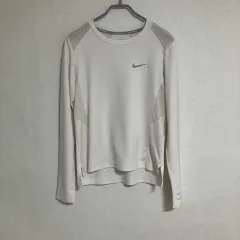 NIKE ランニング 長袖 Tシャツ 白