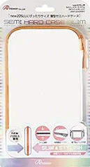 【中古】「未使用品」new2DSLL用 セミハードケース スリム (ホワイト×オレンジ)