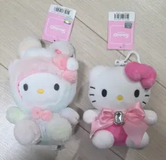 (新品 まとめ売り) サンリオ 正規品 ハローキティ バッグキーホルダー ぬいぐるみ 2個 まとめ
