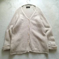 ウィークエンドマックスマーラ モヘヤ ニット カーディガン Vネック ベージュ S weekend MaxMara