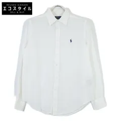 POLO RALPH LAUREN ポロ ラルフローレン 23年製 ﾎﾜｲﾄ RELAXEDFIT ﾘﾈﾝ ﾎﾞﾀﾝｼｬﾂ XS