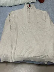 トミーヒルフィガー メンズ ハーフジップ ニット