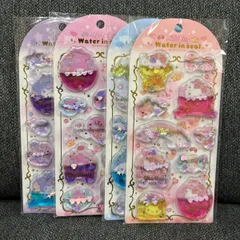 【在庫ラスト】サンリオ ウォーターインシール 4枚セット マイメロディ／クロミ／シナモロール／ハローキティ　ウォーターシール