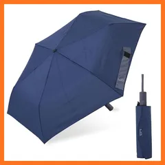【新品】 小川(Ogawa) 折りたたみ傘 メンズ ワンタッチ自動開閉 軽量 超撥水 55cm 途中で飛び出さない 安全装置付き 入れやすい共袋付き ネイビー 54778
