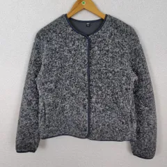 UNIQLO ユニクロ フリースジャケット 無地 グレー Sサイズ レディース 古着 シンプル アウトドア