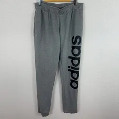 adidas アディダス スウェットパンツ デカロゴ グレー XOサイズ メンズ 古着 スポーツMIX ストリート