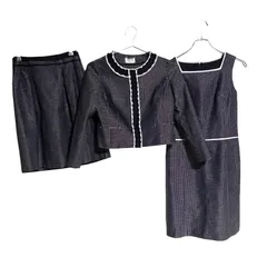 C420 Harrods ハロッズ セットアップ 3点 ジャケット ワンピース スカート レディース 1