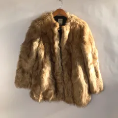 ZARA エコファーノーカラージャケット レディース M ベージュ 3112202601100099