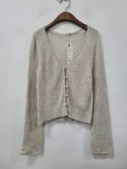 新品) GU Vネック カーディガン