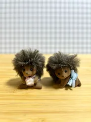【初期】 シルバニアファミリー　ハリネズミ　ふたご　赤ちゃん　双子　人形　海外版