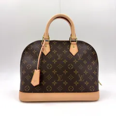 LOUIS VUITTON アルマPM モノグラム モノグラム レザー×PVC ブラウン ハンドバッグ ゴールド M53151 