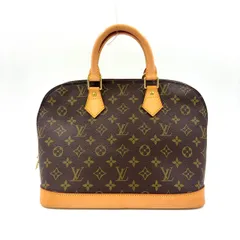 LOUIS VUITTON アルマPM モノグラム モノグラム レザー×PVC ブラウン ハンドバッグ ゴールド M51130