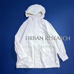 cY52 URBAN RESEARCH 撥水ナイロンフーデットブルゾン ジャケット パーカー ナイロン ポケット フーデッド フード アイボリー 白 アーバンリサーチ ¥18,700