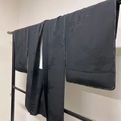 羽織　喪服　一つ紋　ヱ霞　菊花　唐草　着物　051t