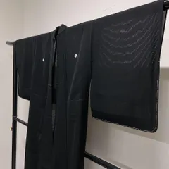 喪服　夏用着物　絽　五つ紋　着物　051t