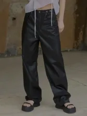 (タグ付き新品/定価8万5千) スタイルナンダ UNIQLO テクスチャー ボタンロングパンツ