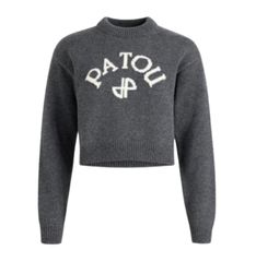 PATOU ウール＆カシミヤ パトゥロゴ＆JPモノグラム インターシャ