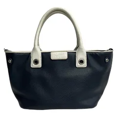 KITAMURA(キタムラ) ハンドバッグ - ネイビー×白 レザー