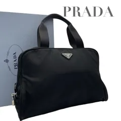 【価格交渉/質問大歓迎♪】プラダ　ナイロン　三角ロゴ　ハンドバッグ　ブラック　白タグ　5447