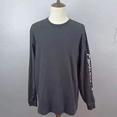 Carhartt　Lサイズ　ロングスリーブシャツ　長袖Tシャツ　袖ロゴプリント　コットン100%　オリジナルフィット　コットン100%　カーハート