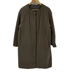 自由区/jiyuku(ジユウク) コート サイズ40 M レディース - カーキ×ダークグレー 長袖/キルティング/中綿/リバーシブル/冬