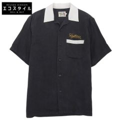 HYSTERIC GLAMOUR BAD LUCK Embroidered Bowling Shirt, Men's, Black, Size SS