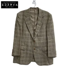 BURBERRY LONDON バーバリーロンドン BBE81-435-44 ﾍﾞｰｼﾞｭ ﾘﾈﾝｳｰﾙ ﾁｪｯｸ ﾃｰﾗｰﾄﾞｼﾞｬｹｯﾄ 表記なし