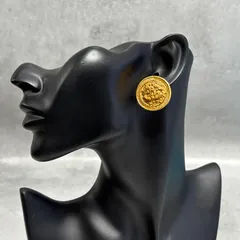 CHANEL シャネル イヤリング 片耳 ゴールド ココマーク 94A ヴィンテージ ラウンド モチーフ フランス製 MADE IN FRANCE レディース アクセサリー