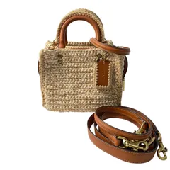 美品 コーチ coach レディース ローグ20 クロシェ 3way ショルダーバッグ ハンドバッグ 斜めがけ クロスボディ