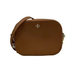 TORY BURCH(トリーバーチ) ショルダーバッグ - ブラウン ストラップ着脱可/チェーンショルダー/ミニバッグ レザー